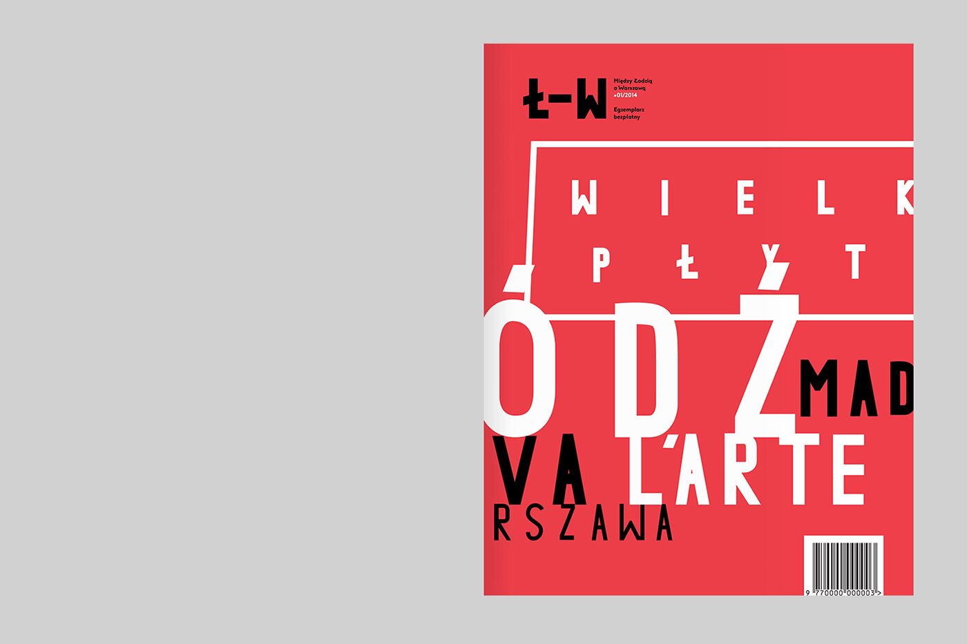 A magazine front cover