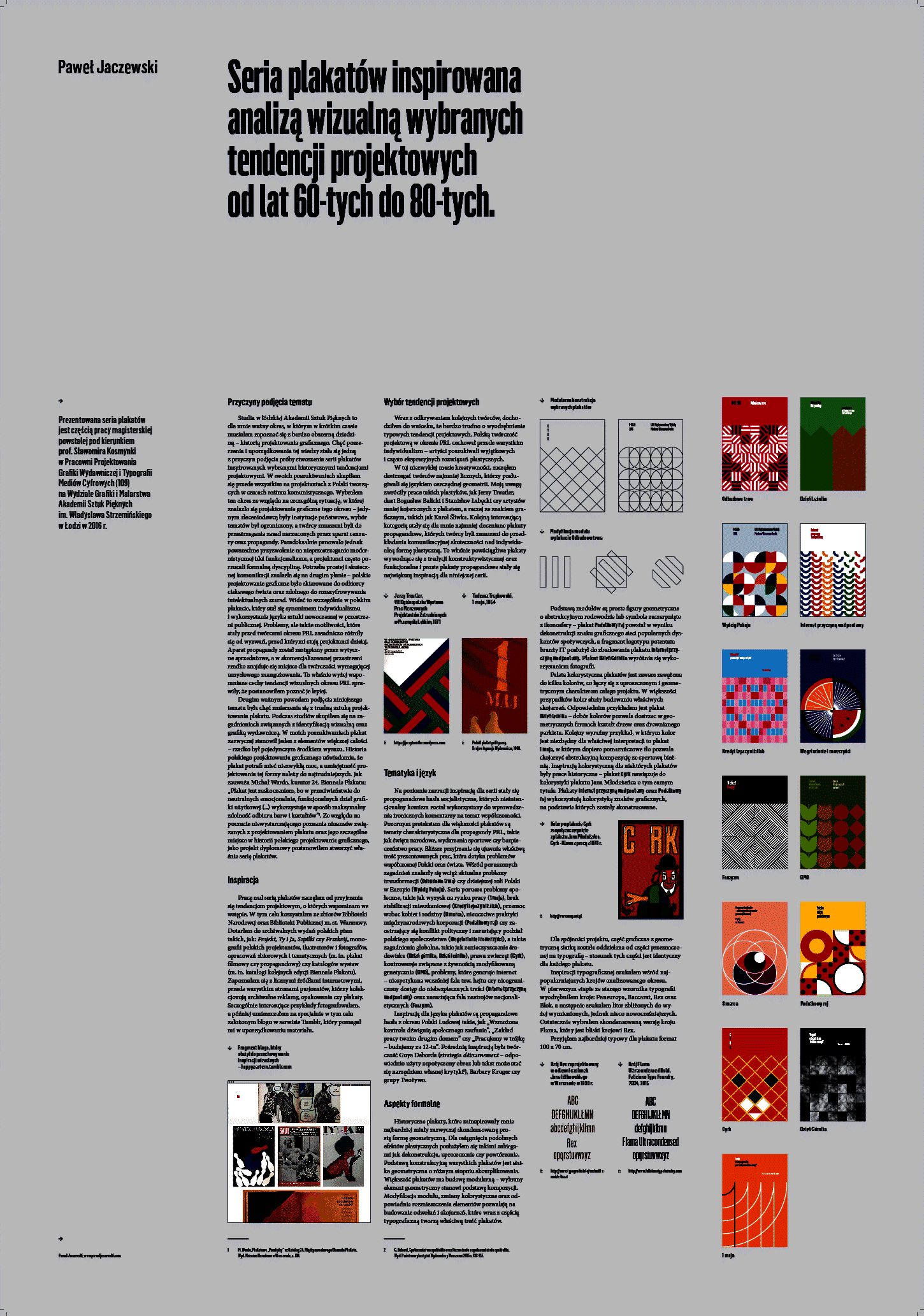 An information poster about my diploma project