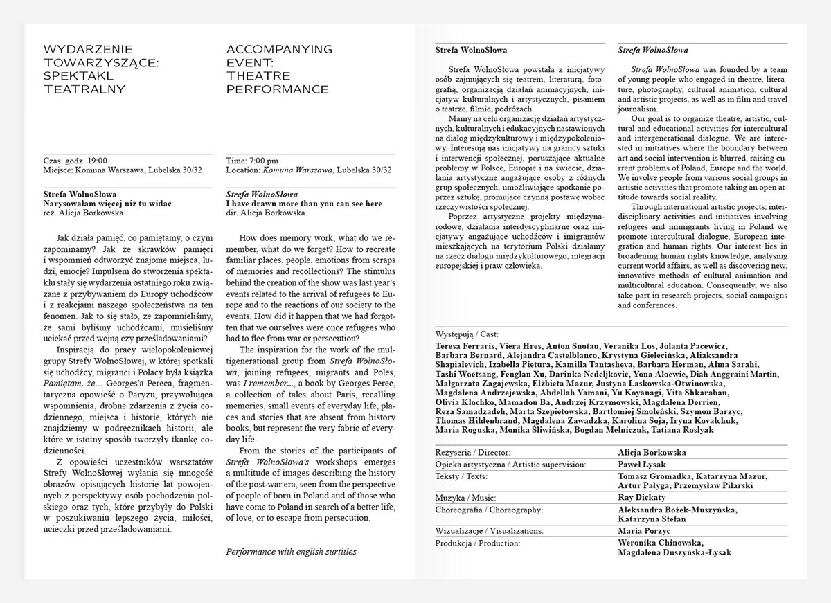 Spread from the leaflet