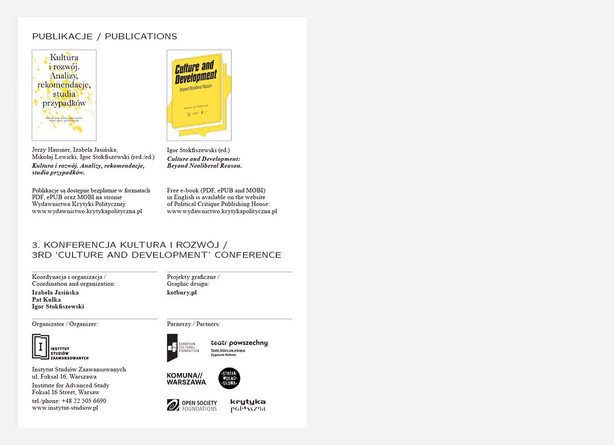 Last page from the leaflet