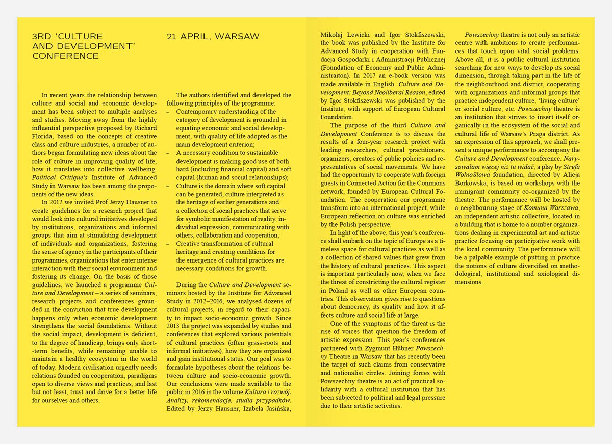 Spread from the leaflet