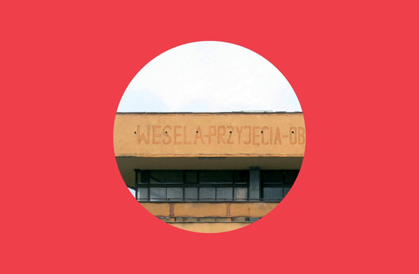 A photography of handmade lettering on the wall of an abandoned building